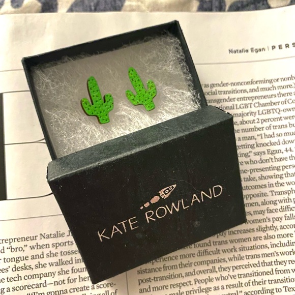🌵NWT Kate Rowland (Etsy) Cacti Stud Earrings - Picture 3 of 4